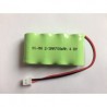 Bloc Batterie Ni-MH 2/3AA 4.8V 600mAh.