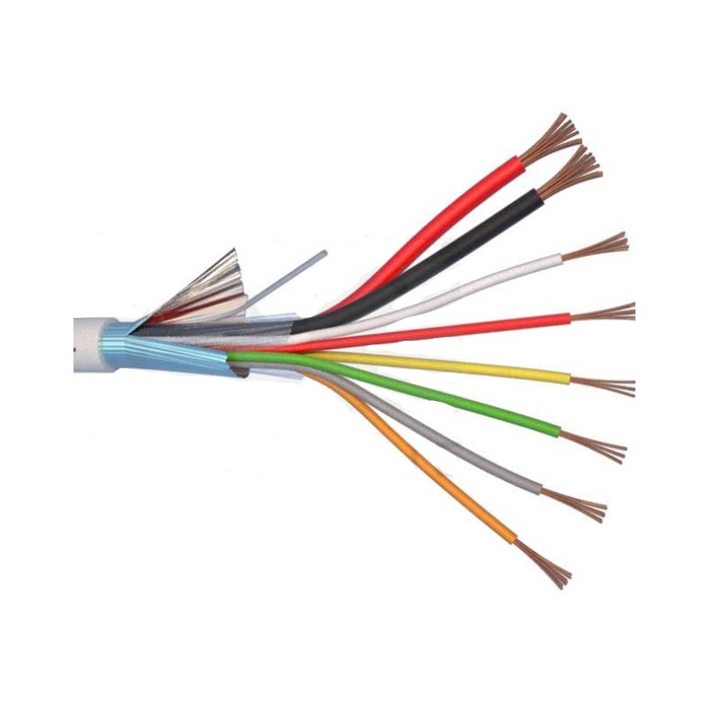 Câble alarme 2x0.50+6x0.22mm 100m