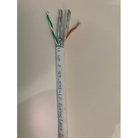 Câble réseau Cat.6A F/FTP Anti-feu