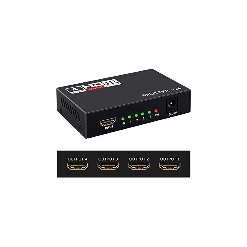 HDMI Splitter 4K 1in x 4out