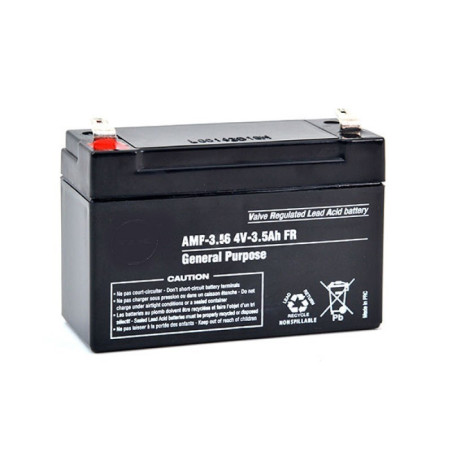 Batterie AGM 4V-3.5Ah 90/34/65mm