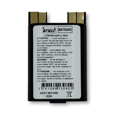 Pile Lithium BatXU02 LiMn02 2x (3V 2.4Ah)