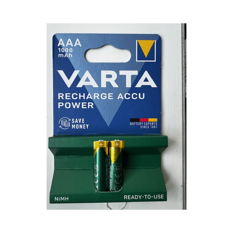 Varta Recharge ACCU Power AAA 1.2V 1000mAh x 2Blister NimH-Akku